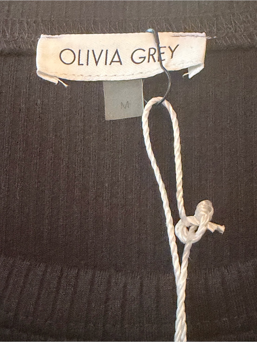 Olivia Grey Black Sleeveless Midi Dress - Picture 4 of 5